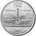 Statehood Quarter Uncirculated Roll of 40 " P " Mint #45 2007 Utah UT