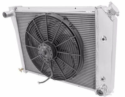 65 -67 Buick Skylark/Special/GS/Sportwagon 4 Row DR Radiator with 16 inch Fan - Image 1 of 4