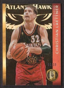 2015-16 Gold Standard Basketball Black #189 Christian Laettner 8/15