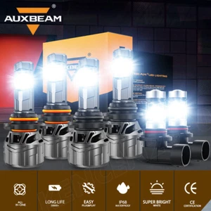 For Dodge Magnum 2005-2008 AUXBEAM LED Headlight Bulbs High Low Fog Light White - Picture 1 of 12