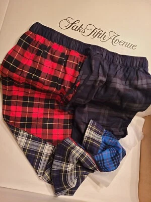 New Brooks Brothers Men XL Luxury Pajamas Sleep Lounge Pants Multicolor Limited  - Image 1 of 4