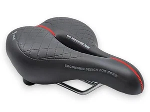 Selle Monte Grappa Sattel City VELA schwarz mit Aussparung - Elastomer Federung - Bild 1 von 8