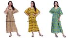 3 PC Combo Offer Cotton Kaftan Indian Women Long Beach Wear Caftan Gown Maxi