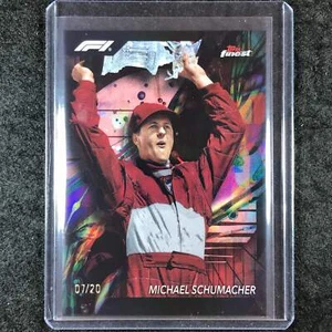 2024 Topps Finest Formula 1 MICHAEL SCHUMACHER Common Red Black Vapor 7/20 #98 - Picture 1 of 1