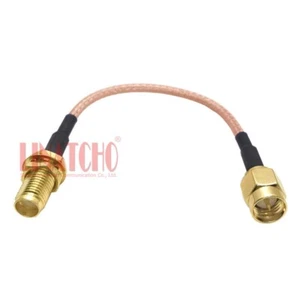 10cm Kurz RG316 SMA Buchse auf SMA Stecker Koaxial Zopf Jumper Kabel - Bild 1 von 10