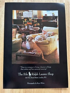 Vintage 80er Jahre The Polo Ralph Lauren Shop London Original Werbung Werbung - Bild 1 von 1