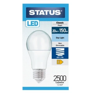 Status 20W (=150W) ES GLS Opal Daylight LED Light Bulb - Picture 1 of 4