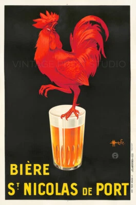 Biere Nicolas Vintage French Beer Advertisement Giclee Canvas Print 20x30 - Image 1 of 2