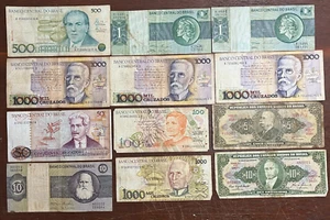 Lotto 12 Cédulas Antigas do Brasil - Banconote Brasile - A4588065635A - Foto 1 di 2
