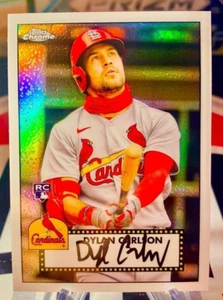 2021 Dylan Carlson Topps Chrome 1952 Topps Redux Rookie Card #TC52-33 Cardinals - Picture 1 of 2
