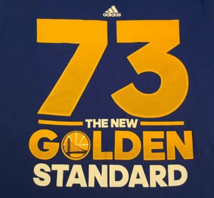 Camiseta Golden State Warriors "Nuevo Estándar Dorado" Grande Curry 73 NBA INV2395 - Imagen 1 de 7