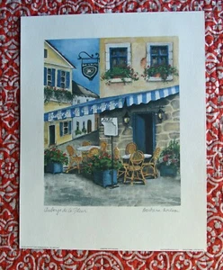 Auberge de la Fleur - 11' x 14" lithograph print by Barbara Wilson - Picture 1 of 4