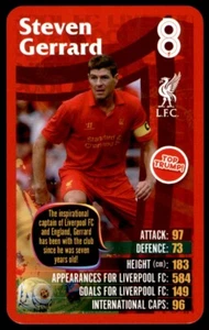 Top Trumps Liverpool (2012-2013) 8 Steven Gerrard No. 8 - Picture 1 of 2
