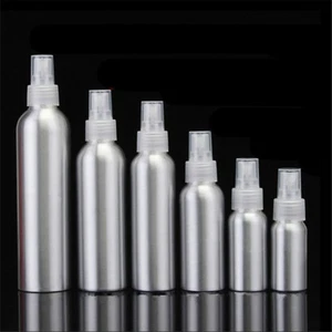 1PC Empty Aluminum Metal Spray Bottle With Transparent Fine Mist Spray Head - Picture 1 of 12