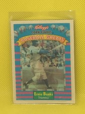 ⚾ 1991 Kellogg's Corn Flakes Baseball Greats #4 Ernie BANKS ⚾