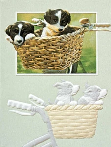 Border Collie Embossed Notecards: Built for Two Box of 10 cards* - Picture 1 of 1