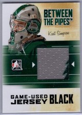 2010-11 Between The Pipes Jerseys Black #M36 Kent Simpson */120 *S2044