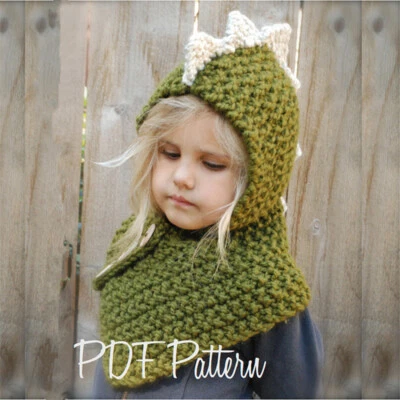 Cute Animals Style Girls Hats Scarf Set Winter Kids Knitting Hat Neckerchief - Image 1 of 4