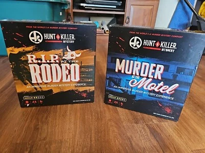  Both Hunt A Killer: RIP Rodeo & Murder at the Motel, Murder Mystery Games,  - Image 1 of 4
