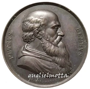 PIETRO BEMBO 1850 MEDAGLIA GIROMETTI SERIE UOMINI ILLUSTRI ITALIA - Picture 1 of 2