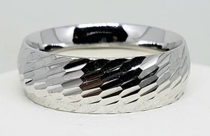 AK Atasay Kuyumculuk 925 Sterlingsilber strukturierter Komfortring Band - Größe 8 - Bild 1 von 4