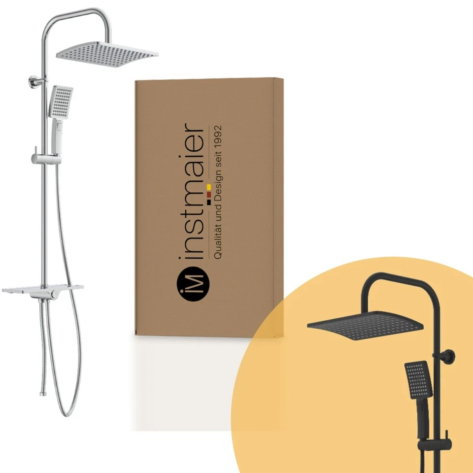 Regendusche Duschset Duschsystem Handbrause und Kopfbrause Duschgarnitur Dusche - Bild 1 von 1