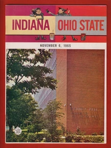 1965 OHIO STATE Football PROGRAM vs Indiana - Picture 1 of 6