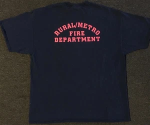Vintage Rural/Metro Fire Dept Faded Shirt XXL Arizona Fighter Cop Biker Grunge 90s - Bild 1 von 15