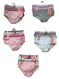 Juicy Couture Girls Underwear Cotton Blend, 4 Boy Shorts or 5 Bikinis; Size XS-L - Picture 1 of 15