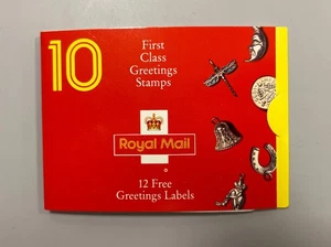 GB 1991 MNH Greetings Stamps booklet 10 X First Class Stamps With Labels - Picture 1 of 5