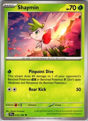 Shaymin 013/162 Normal Uncommon SV05: Temporal Forces NM - Image 1 of 2