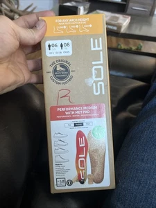 SOLE Active Medium mit Met Pad Einlegesohlen, Herrengröße 6 Damen 8, volle Größe neu - Bild 1 von 6