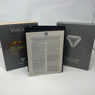 VisiCalc by VisiCorp; Atari 400/800/XL/XE; Disk; New Open Box DX5049 - Image 1 of 4