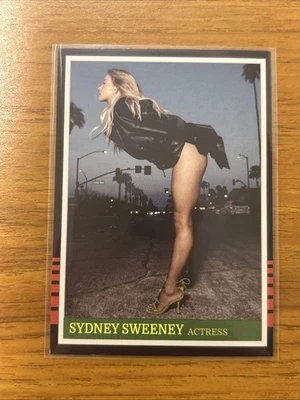 Sydney Sweeney 定制集换卡黑色皮革腿 — 第 1/2 张图片