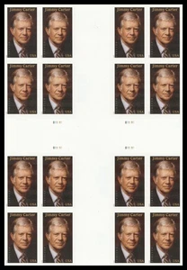 US 6043a Jimmy Carter Imperf NDC Cross Rinnenblock 16 MNH 2025 - Bild 1 von 1