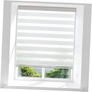 Blinds for Indoor- Zebra Blinds for Windows, Light-Filtering Roller Shades for - Picture 1 of 8