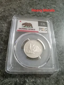 2005-S CALIFORNIA Silver Proof Quarter PR70 PCGS FLAG LABEL NICE LOW PRICE!! - Picture 1 of 6