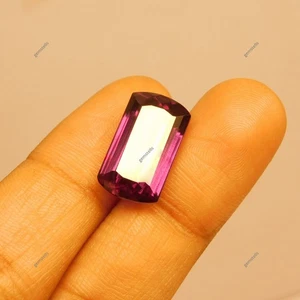 Color Change Alexandrite Emerald Cut 12.10 Ct NATURAL Loose Gemstone CERTIFIED. - Picture 1 of 8