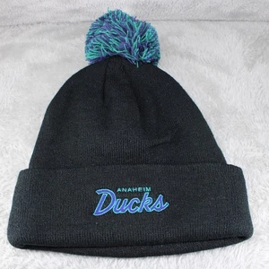 Anaheim Ducks Hat Cap Mens Black Knit Cuff Beanie NHL Mighty Ducks Zephyr - Picture 1 of 5