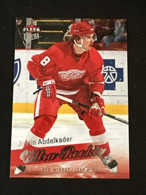 2008-09 Fleer Ultra Rookies 214 Justin Abdelkader Detroit Red Wings - Image 1 of 2