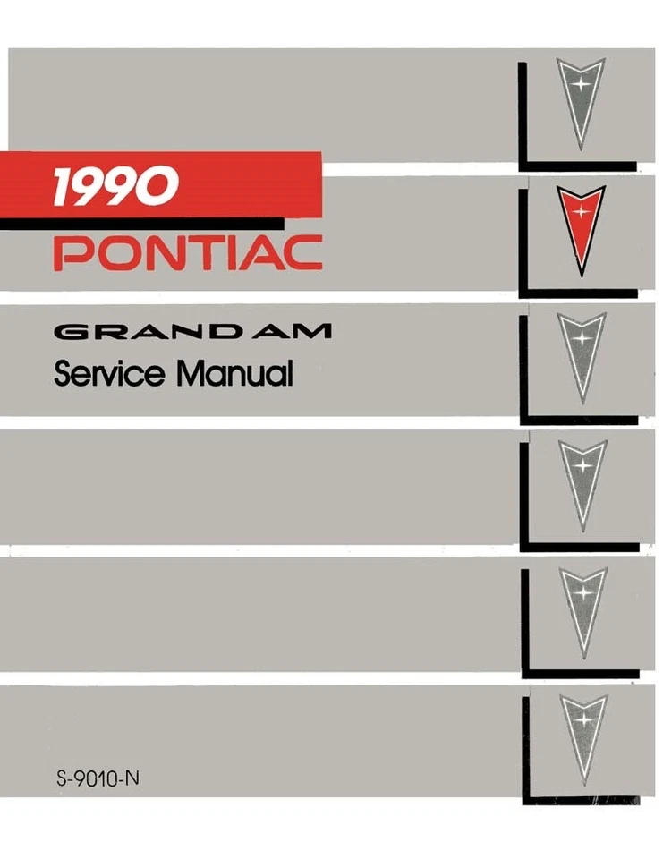 1990 Pontiac Grand Am Shop Service Repair Manual - Image 1 of 1