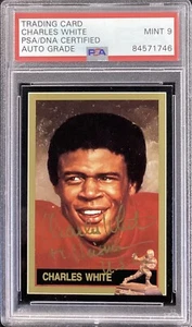 Charles White Signed 1991 Heisman Card #45 Trojans Inscrip PSA/DNA Auto Mint 9 - Picture 1 of 3