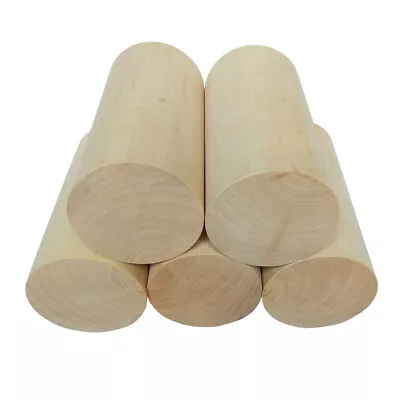 30/35/40/50 Dia.Natural Wooden Craft Wood Cylinder Block Toy 30/60/70-100mm High - Image 1 of 4