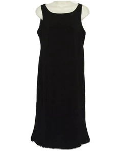 Vestido Negro Maternidad PEQUEÑO Sin Mangas Hasta la Rodilla Vacaciones S 4 6 - Imagen 1 de 12