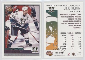 2003-04 Pacific Complete Red /99 Steve Rucchin #179