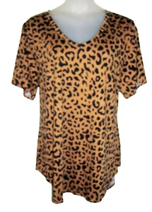 Top tunica donna LULAROE "IRIS" stampa animalier nuova con etichetta 2XL 2X - Foto 1 di 1