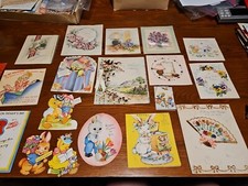 Lot of 35 Vintage Greeting Cards 40/50s Easter Mothers & Fathers Day Anniversary