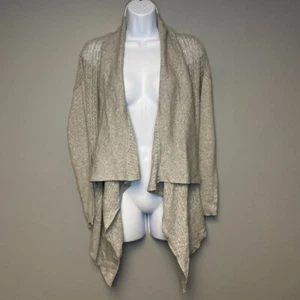 Ann Taylor LOFT Pima Cotton Lightweight Grey Cardigan Women's Size M - Picture 1 of 6