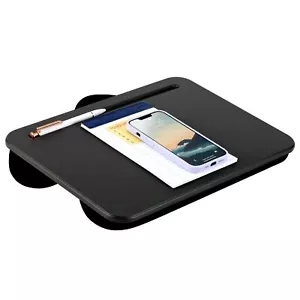 Lap Desk Tisch Tablett Laptop Kissen Bettkissen gepolstert Computerstütze schwarz - Bild 1 von 6