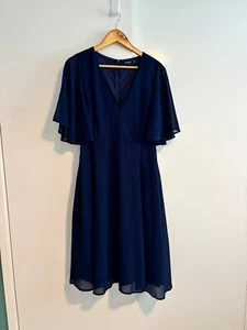 Boohoo size 12 navy blue dress NWOT - Picture 1 of 7